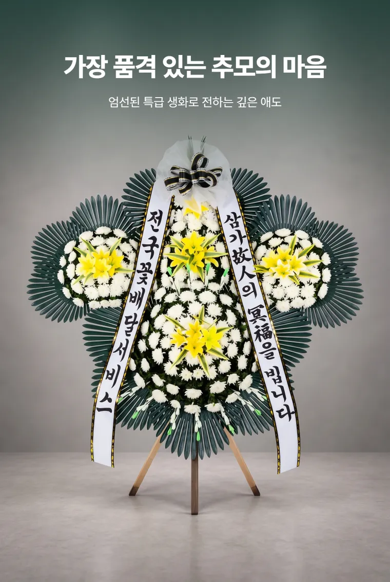 5단 명품 근조화환 — 상품 상세