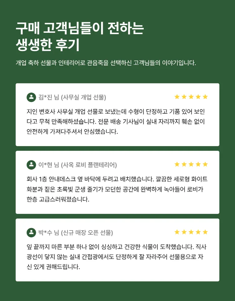 관음죽 — 상품 상세